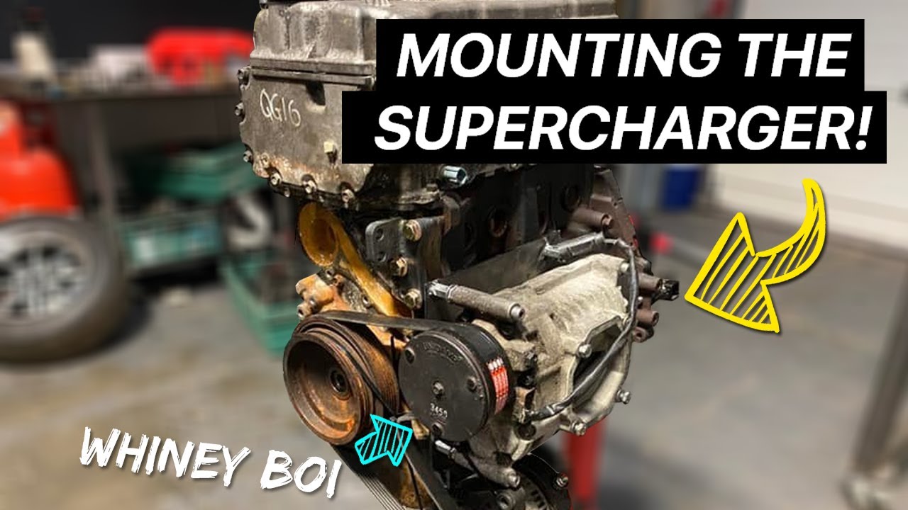 MOUNTING THE SUPERCHARGER! - K11 MICRA SUPERTURBO TIME ATTACK BUILD