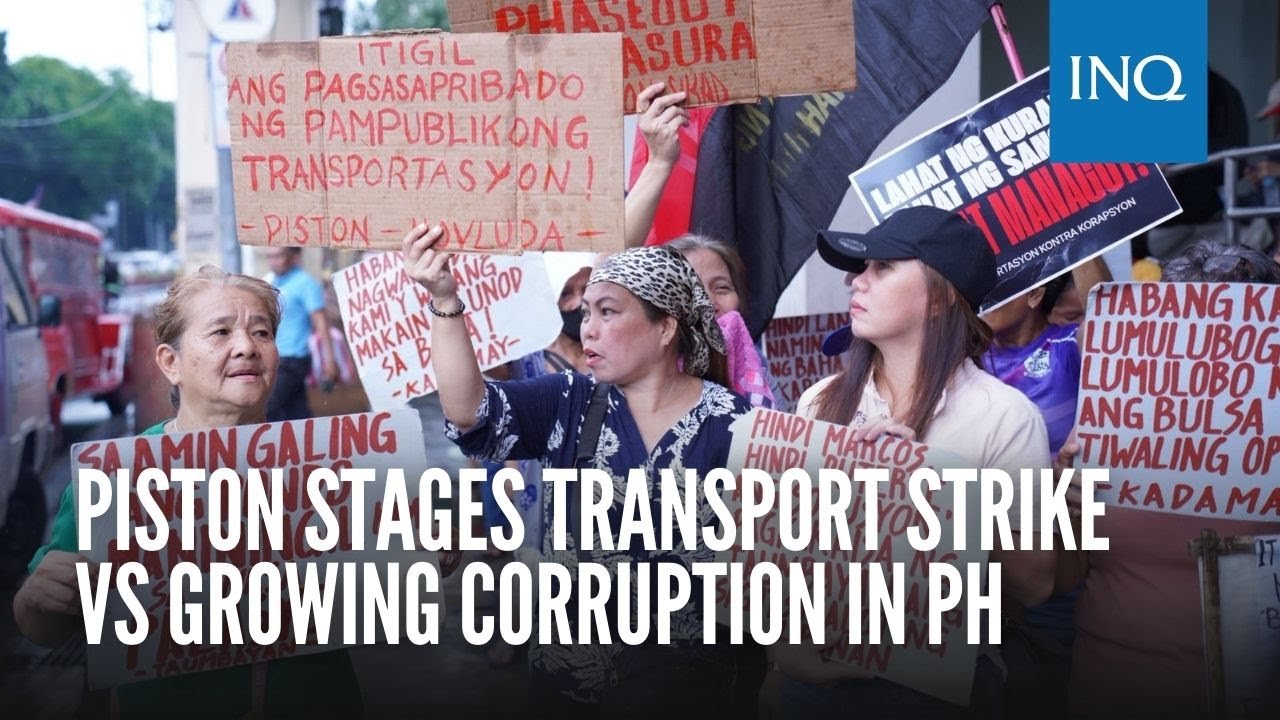 Piston stages transport strike vs growing corruption in PH