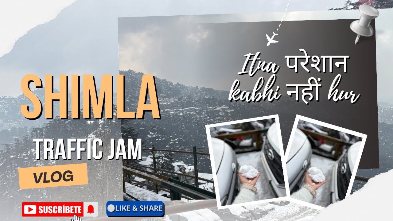 Shimla Snowfall reality - Fans gaye hum! 😱 Blackout & Traffic Jam. #messysheesy @YouTube 