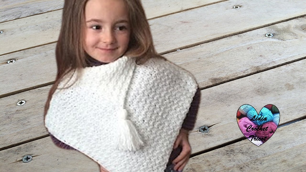 Poncho crochet débutant / Poncho crochet beginner (english subtitles)