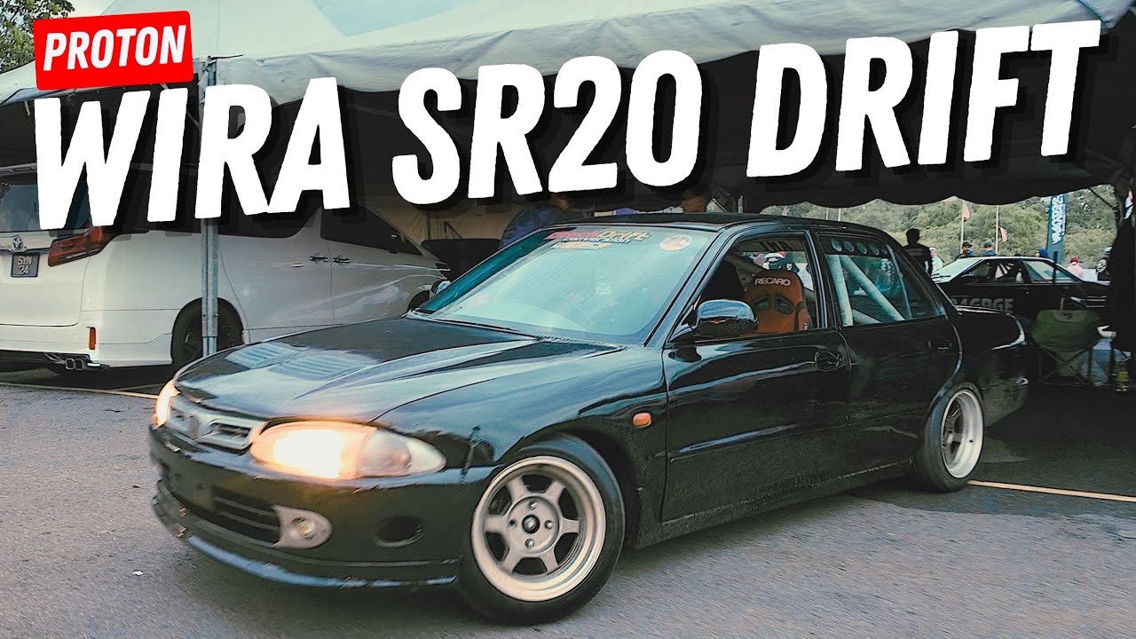 Proton Wira Boleh Drift! Swap Engine SR20 Turbo Power 🔥