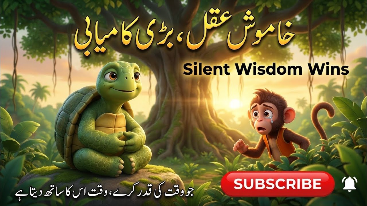 Kachua aur Bandar | Ek Khamosh Aqil Ki Jeet | Emotional Moral Story