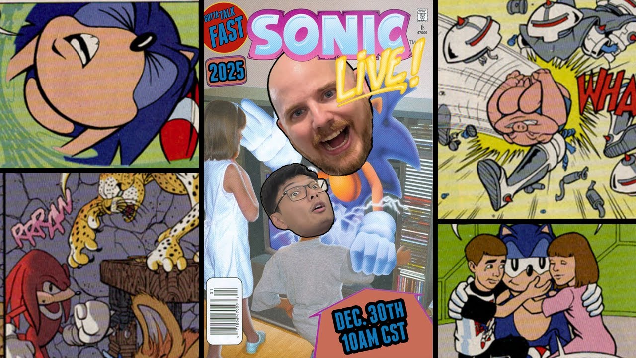 GTF 67 | Archie Comics' Sonic LIVE! (1996) - A Livestreamed Comic Reading | Gotta Talk Fast