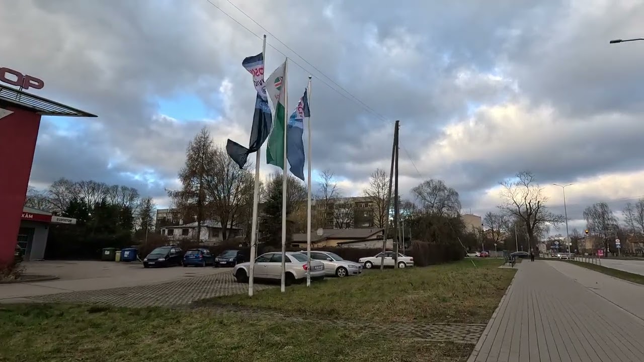 1 pastaiga 28 dec sv uz Torņakalnu long walking tour city sounds asmr 4K