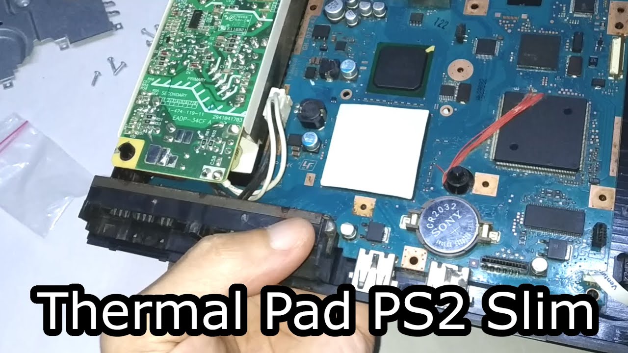 Ganti thermal Pad di PS2 Slim seri 9