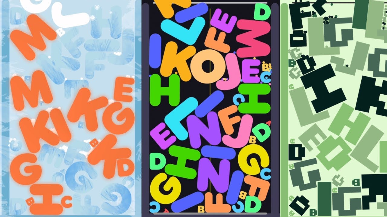 ABC Alphabet Merge ( I Like ABC ) Watermelon game, Satisfying Mobile Game #19