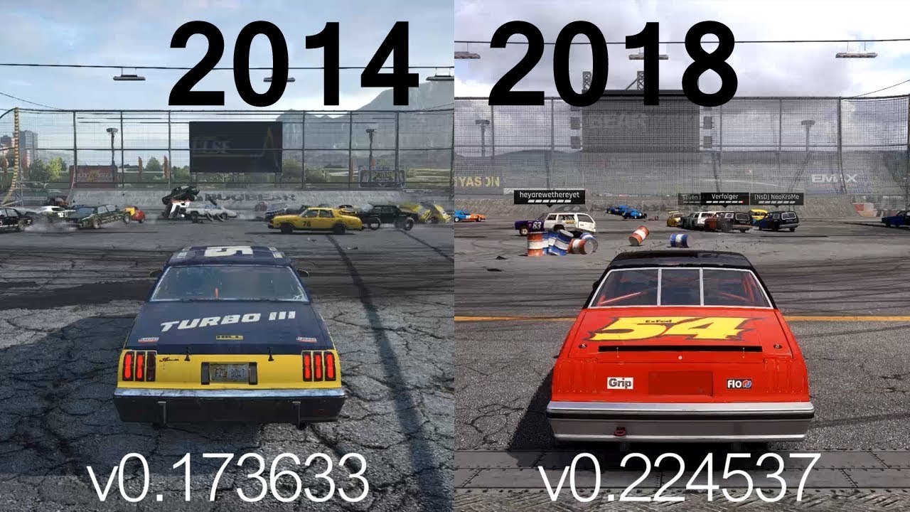 Next Car Game: Wreckfest - Then vs. Now