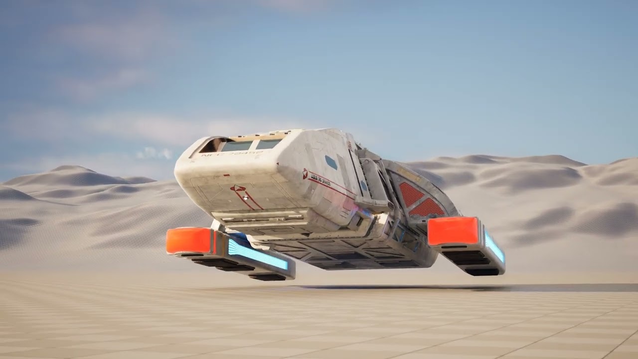 Star Trek Danube Class Runabout - UE5 Render