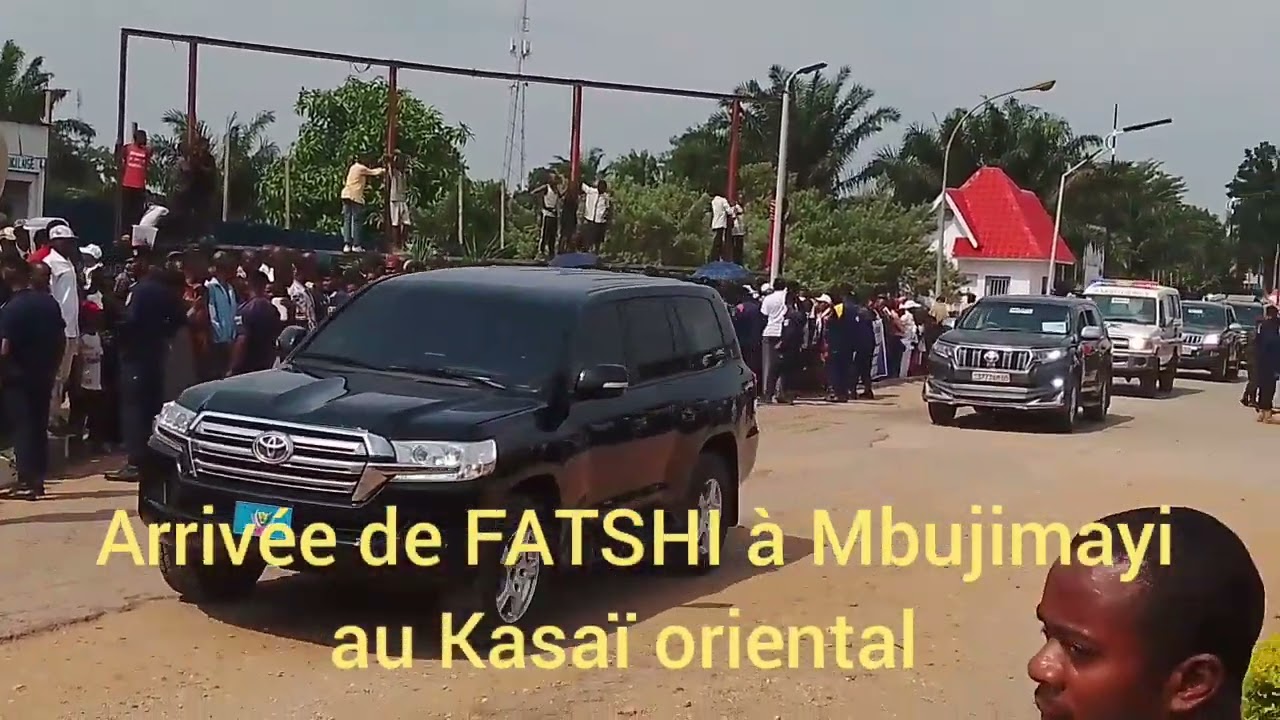 Arriv&eacute;e de FATSHI &agrave; Mbujimayi pour l'inauguration de l'UOM
