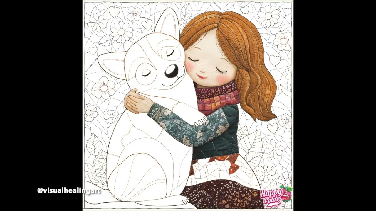 Relax, Recharge, Reflect with the Happy Color app.  Patchwork Fantasy