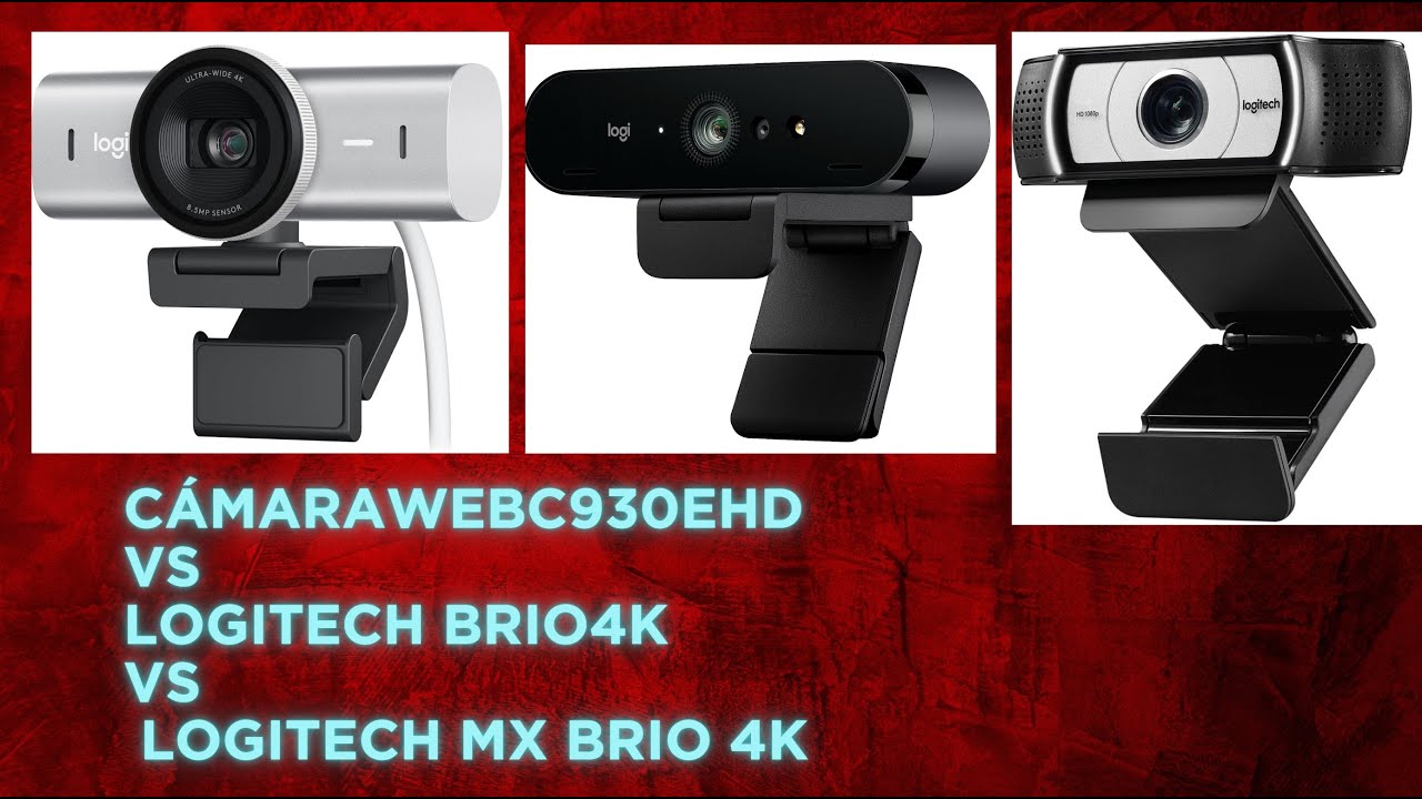 Test técnico: Logitech C930e HD vs Brio 4K vs MX Brio  Latencia, nitidez y compatibilidad