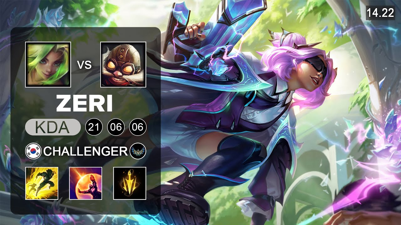 Zeri vs Corki ADC - KR Challenger - Patch 14.22 Season 14
