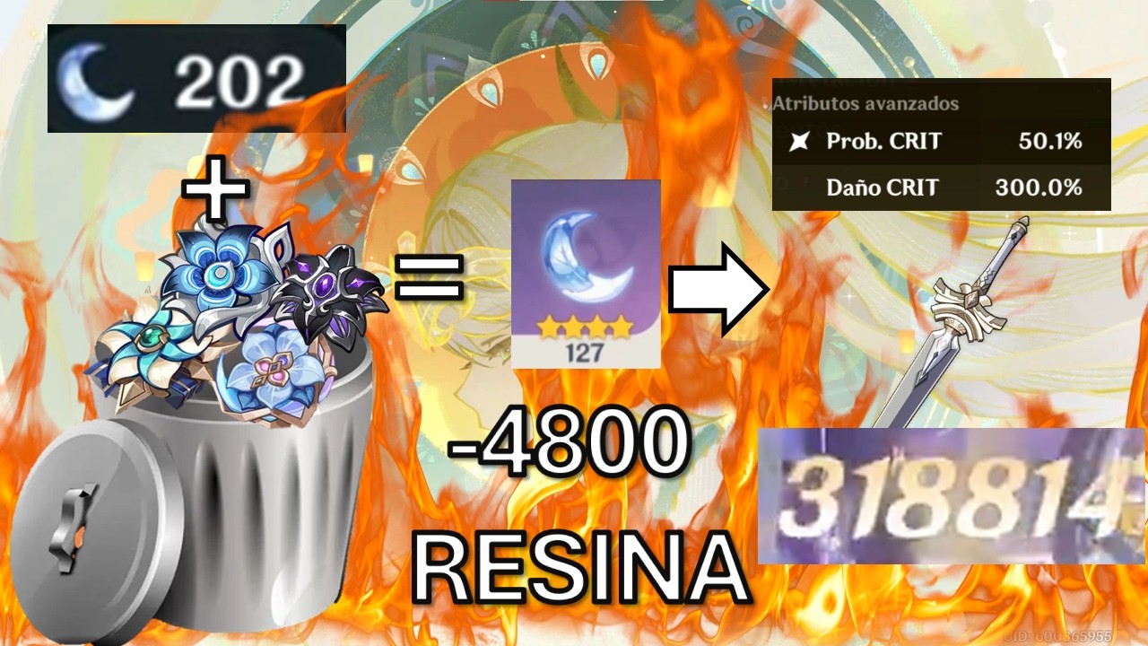 Gasto 80 lunas para la build de Zibai y sale mal xD - Genshin Impact