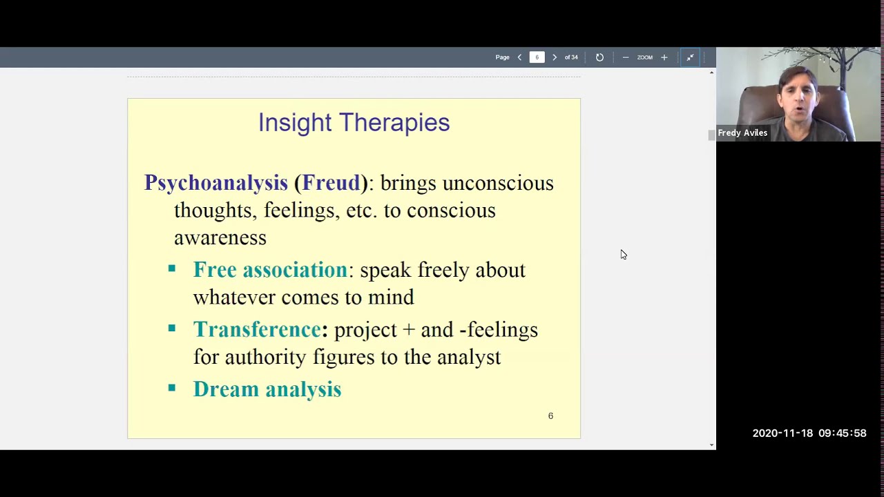 Psychology 101 Chapter 16 (Therapies) Lecture Part 1