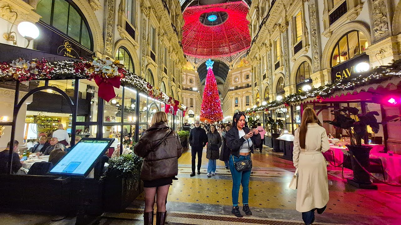 MILAN ITALY CHRISTMAS 2025 🎄 Magical Markets & Luxury Streets  | 4K 60FPS – December 23, 2025
