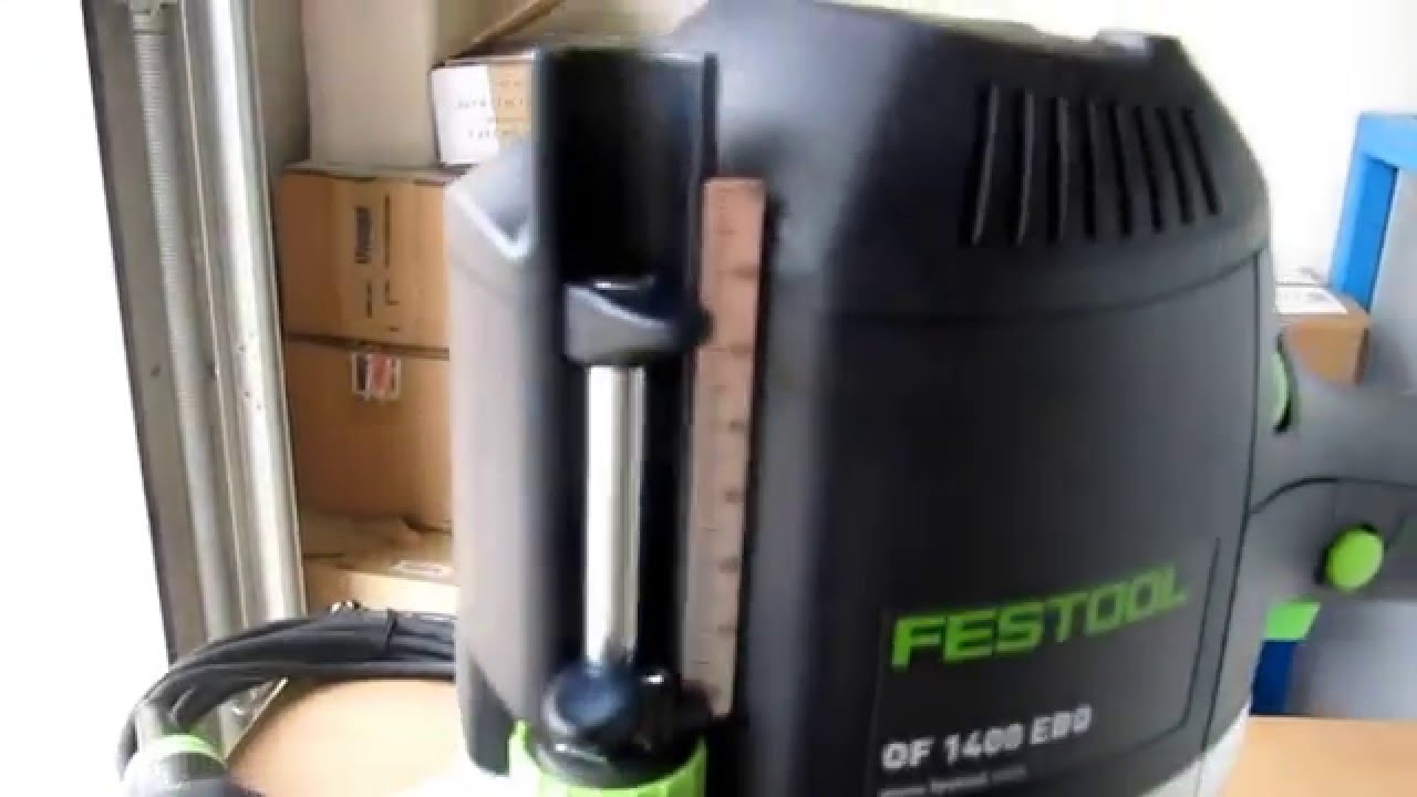 Unpacking / unboxing router Festool OF 1400 EBQ-Plus 574341 from Festool TF 1400-Set 570269