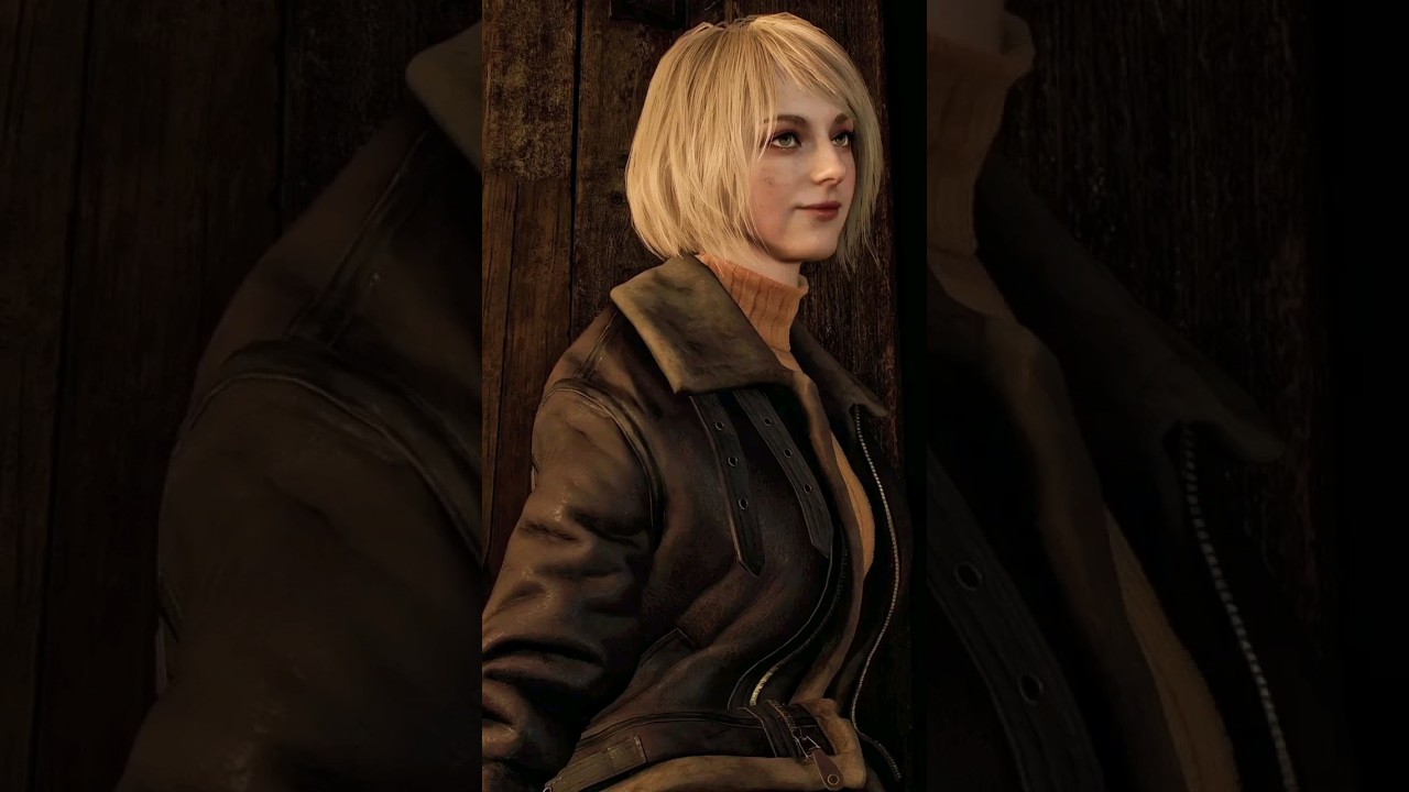 Ashley Hugs Leon 😳 (ORIGINAL VS REMAKE) #shorts #residentevil4