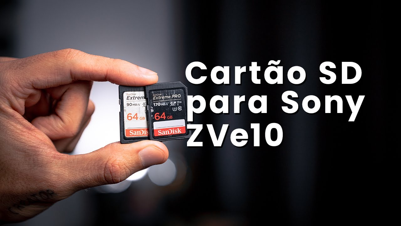QUAL MELHOR cartão SD comprar para SONY ZVe10?