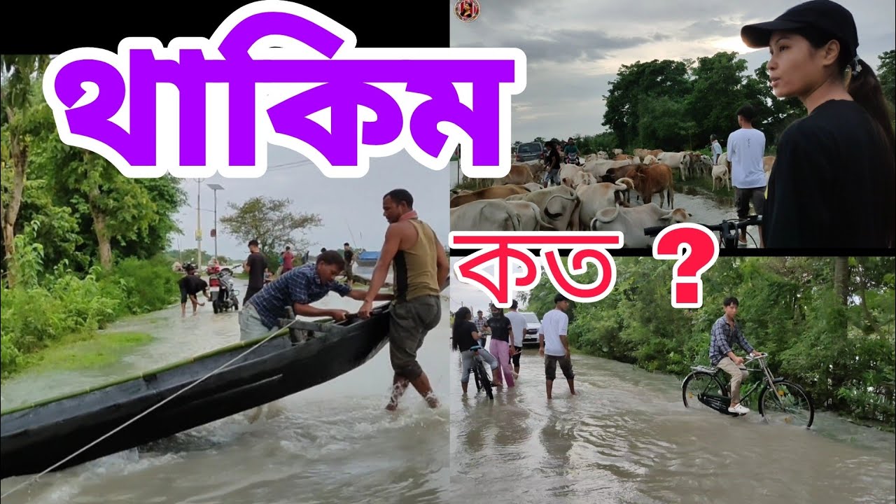 ৰাস্তা উটুৱাই দিলে ! মাজুলীত বিলৈ 🥺😭