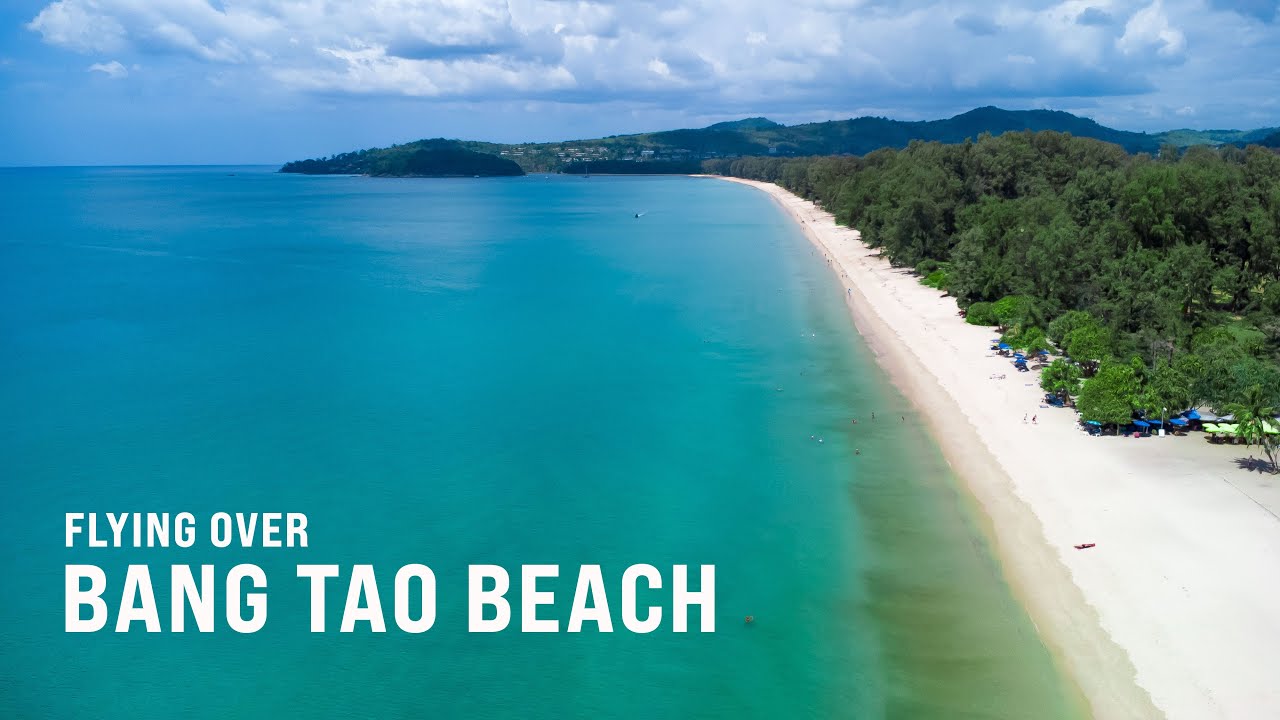 Flying over Bang Tao Beach, Phuket Thailand - Paradise!