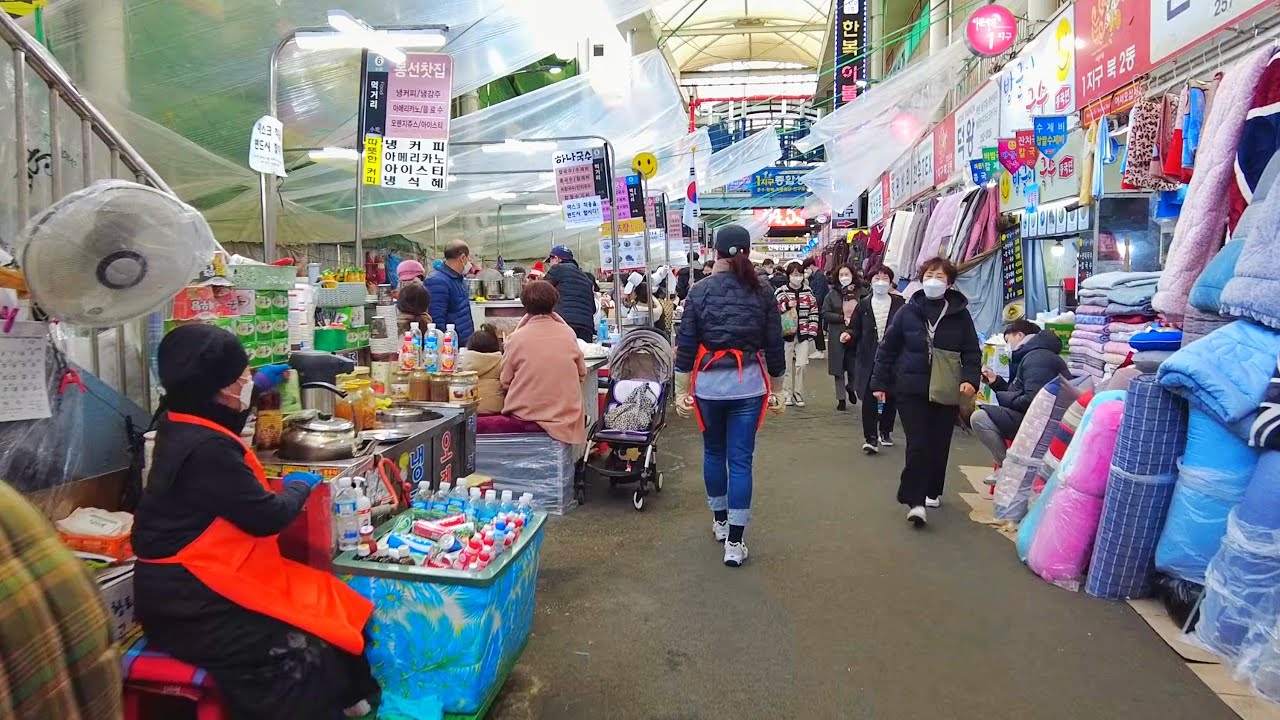 한국 대구 시장터 서문시장 걷기 풍경 Korea Daegu market Seomun market walking scenery asmr dji pocket2