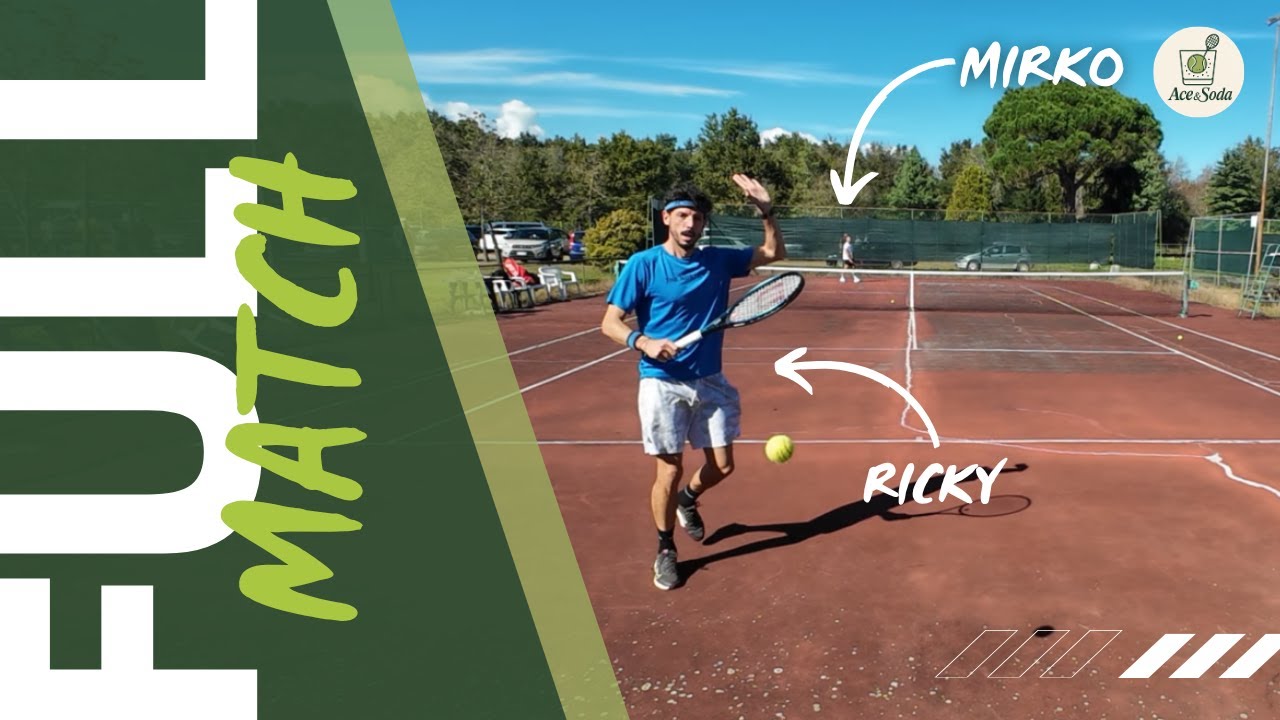 🎾 FULL TENNIS MATCH 4K - Mirko (4NC) 🆚 Ricky (4NC) | Ace&Soda #005