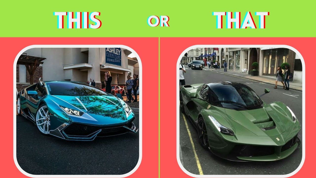 THIS or THAT (luxury cars edition)