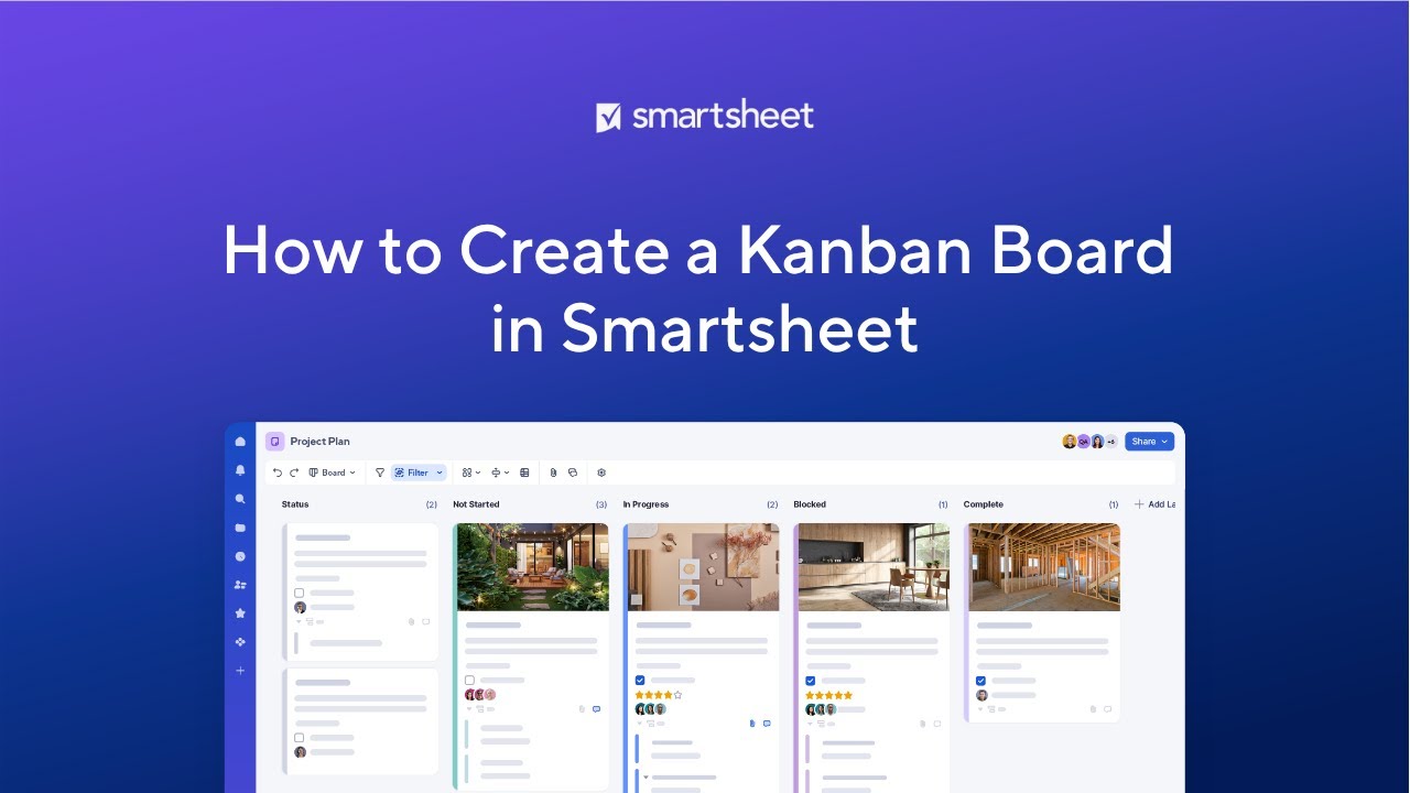 Как создать доску Канбан в Smartsheet
