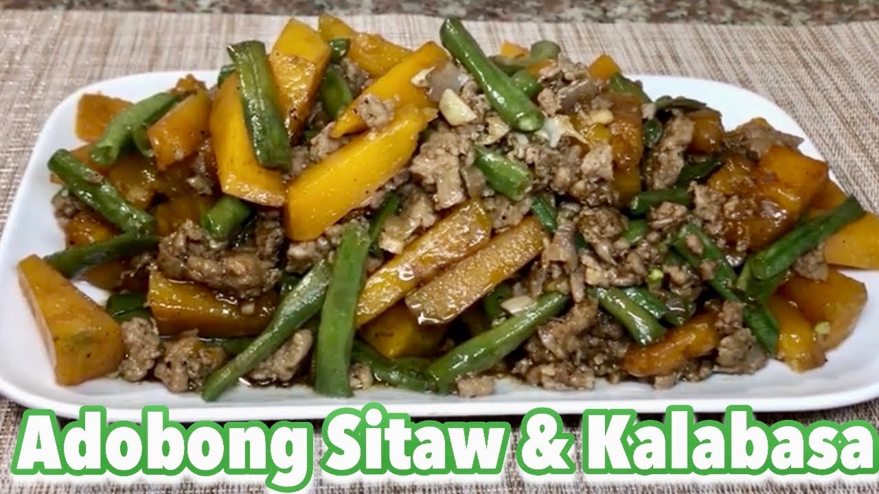 Adobong Sitaw at Kalabasa Recipe | Stir fried String Beans & Squash/Pumpkin | Haix Food Channel