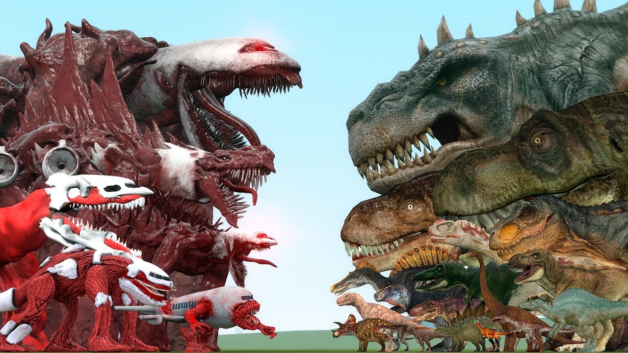 INFECTED SKY VS DINOSAURS (Garry's Mod)