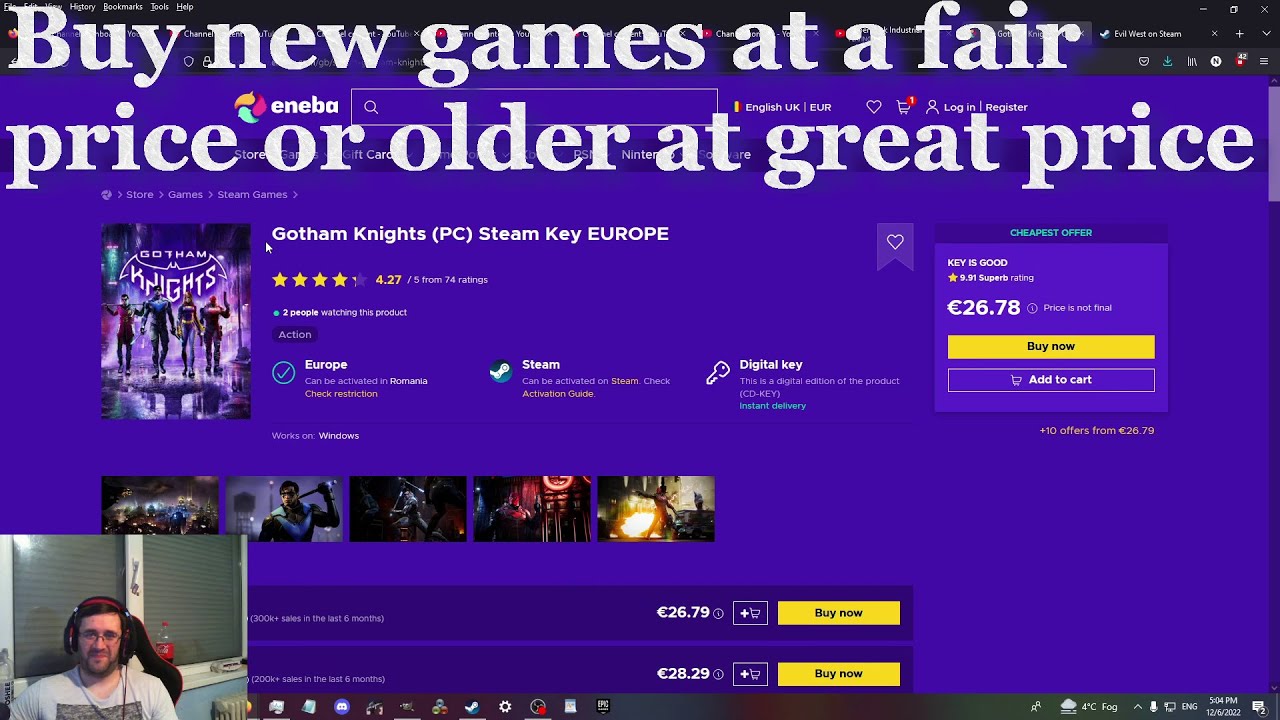 What is Eneba ? - Digital marketplace for games & vouchers - Good prices for Steam or consoles