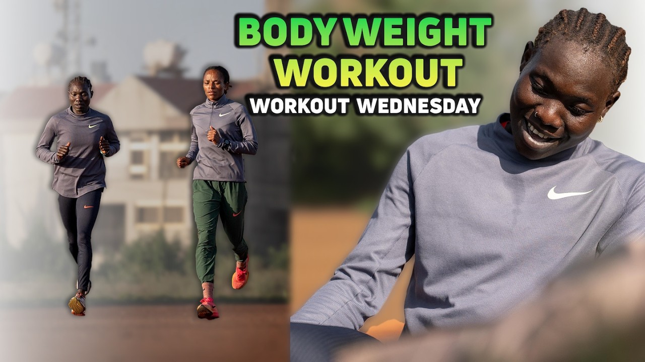 Paris Olympic 800m Silver Medalist Tsige Duguma Does Unique Body Weight Workout | Workout Wednesday