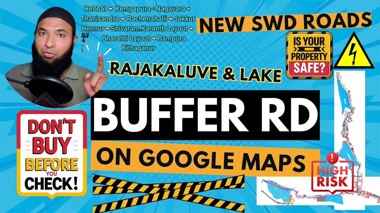 New Rajakaluve Road from Hebbal Jakkur to Kithaganur 🌊 | SWD Buffer Zones & Lake Roads Revealed!