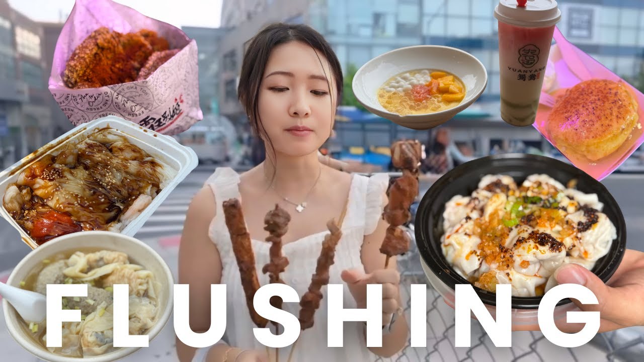 Trying Flushing's Most VIRAL Spots ($100 Budget)