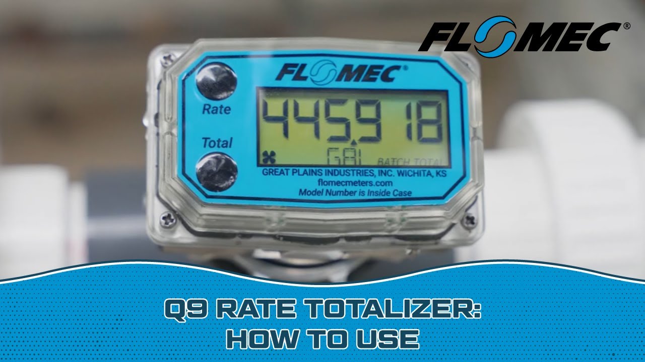 FLOMEC® Q9 Rate Totalizer: How To Use