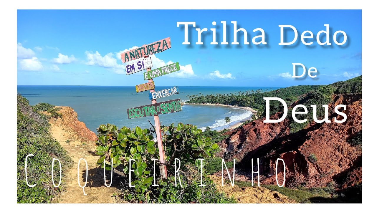 Fiz uma trilha top na Praia do Coqueirinho na Para&iacute;ba. #Coqueirinho #Trilhas #DedodeDeus