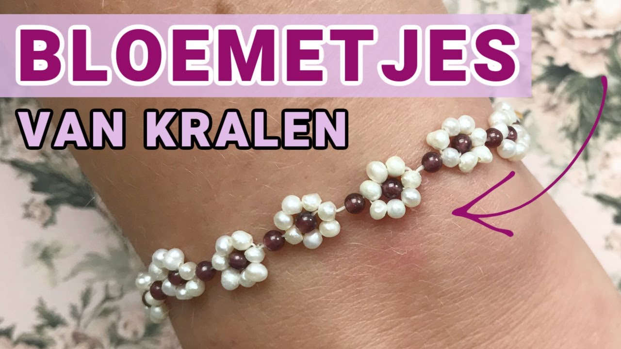 Bloem Armbandje met Zoetwaterparels Maken