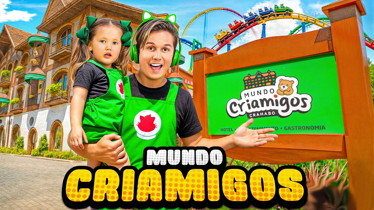BEBÊ SARA e RONI VISITAM o MUNDO CRIAMIGOS! 🐻✨ O Parque MAIS Fofo de Gramado!