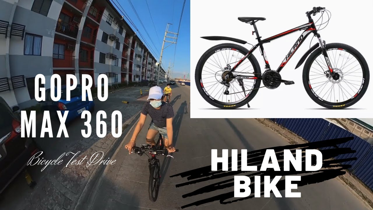 Hiland mountain bike test drive with Gopro max invisible stick