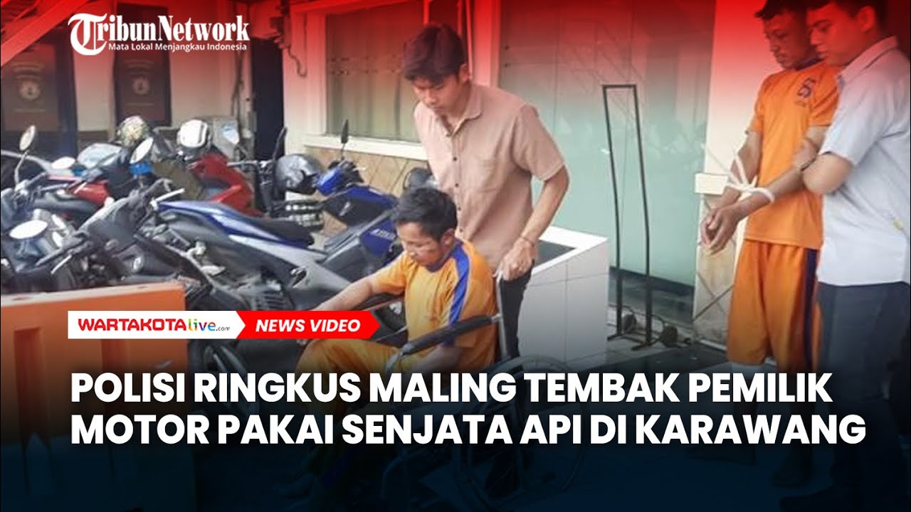 Polisi Ringkus Maling Tembak Pemilik Motor Pakai Senjata Api di Karawang