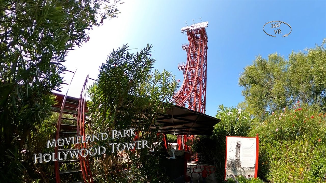 Movieland Park Hollywood Tower 360&deg; VR POV Onride