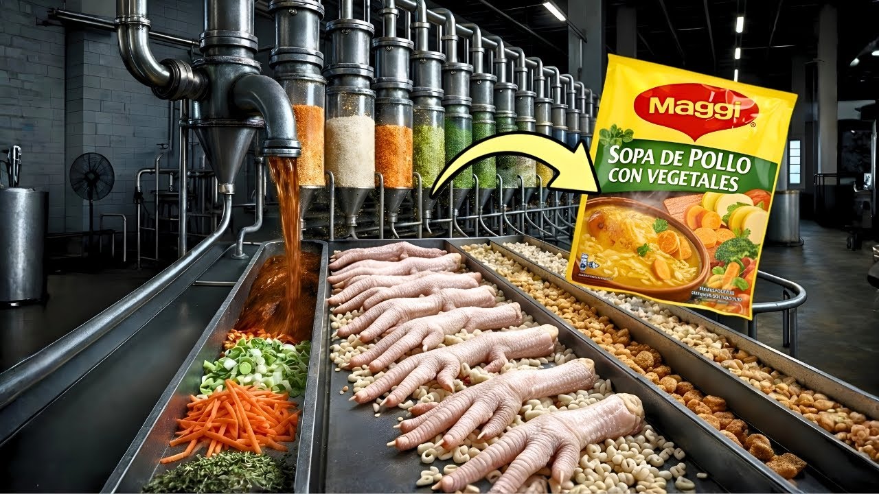 Así se FABRICA las SOPAS INSTANTÁNEAS en POLVO: ¿Qué contiene realmente?