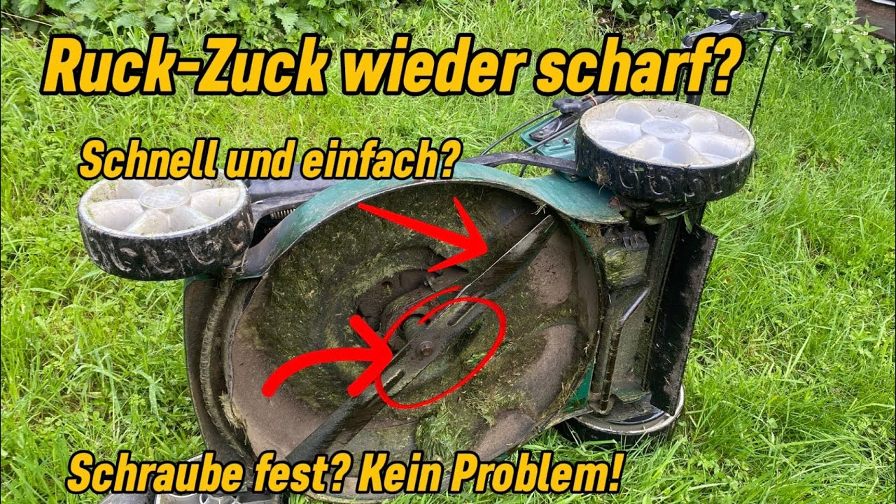 Rasenmäher Messer schärfen I Rasenmähermesser schärfen
