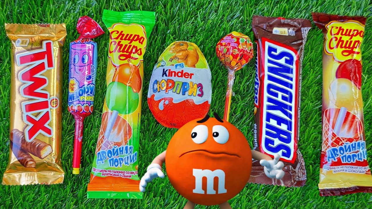 ASMR Most Popular Rainbow Candies 🍭 Colorful Lollipop & Chocolate Unwrapping Sounds