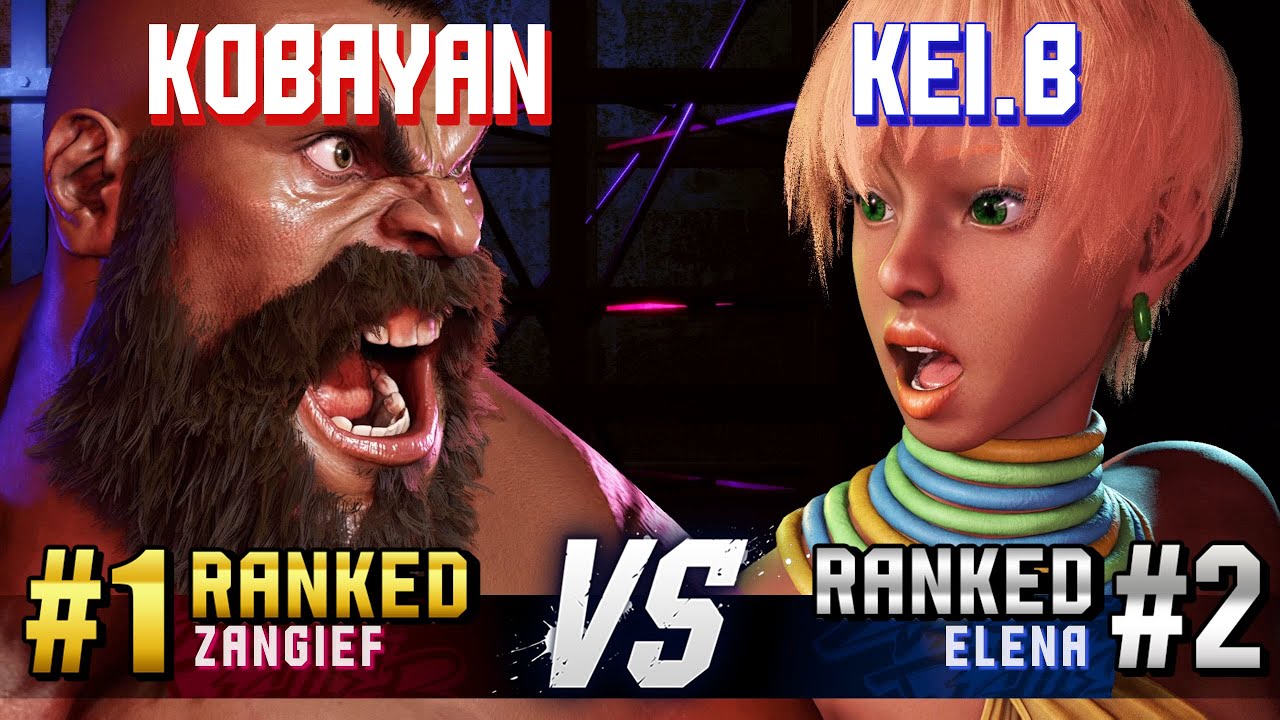 SF6 ▰ KOBAYAN (#1 Ranked Zangief) vs KEI.B (#2 Ranked Elena) ▰ High Level Gameplay