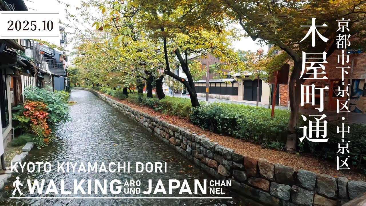 【4K/京都散歩】京都市下京区・中京区木屋町通を街歩き Walking around  Kiyamachi Dori,Kyoto,Japan,2025