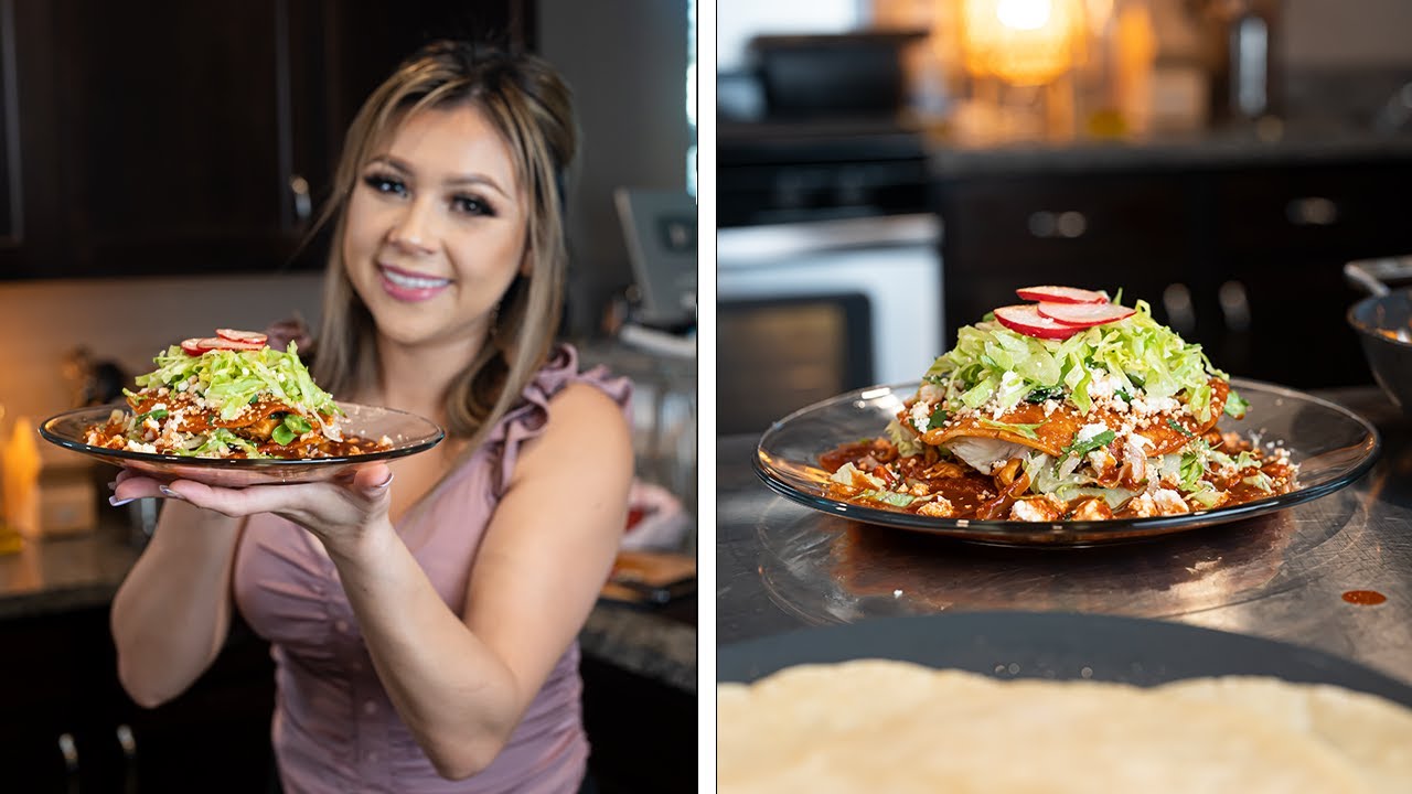 The Best RED CHICKEN ENCHILADAS, You Need To Try Them This Way!!! | Enchiladas Rojas