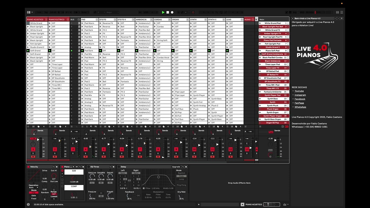 LIVE PIANOS 4.0 | 40 PRESETs | Ableton Live