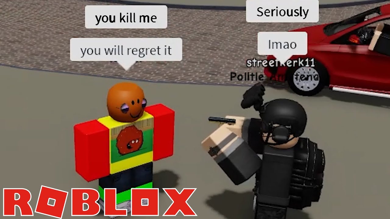 Троллинг ролевых игроков путем взятия их в заложники в Roblox