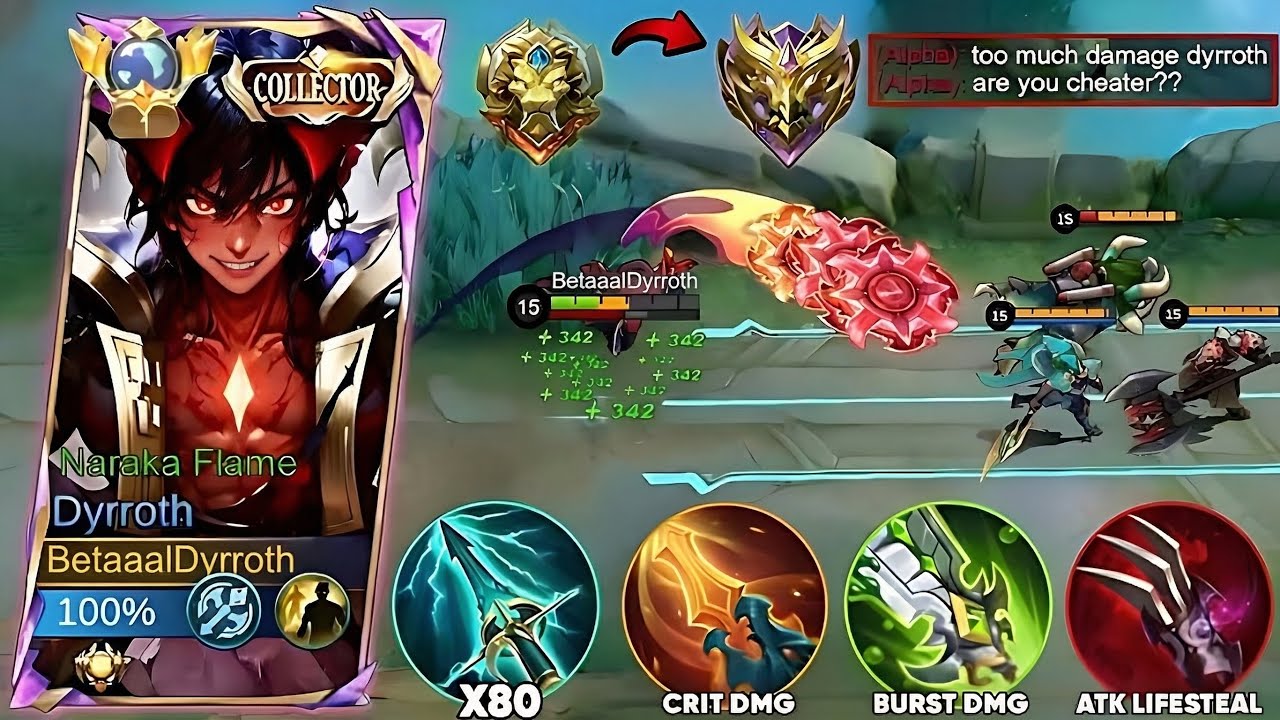 dyrroth gameplay pro player 